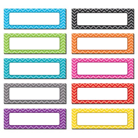 TEACHER CREATED RESOURCES Chevron Labels Magnetic Accents, PK60 TCR77204